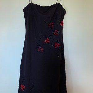 90's Strappy Dress with Flower Detail
